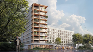 Vue de la résidence immobilière Harvey Montévrain - Programme Val d'Europe