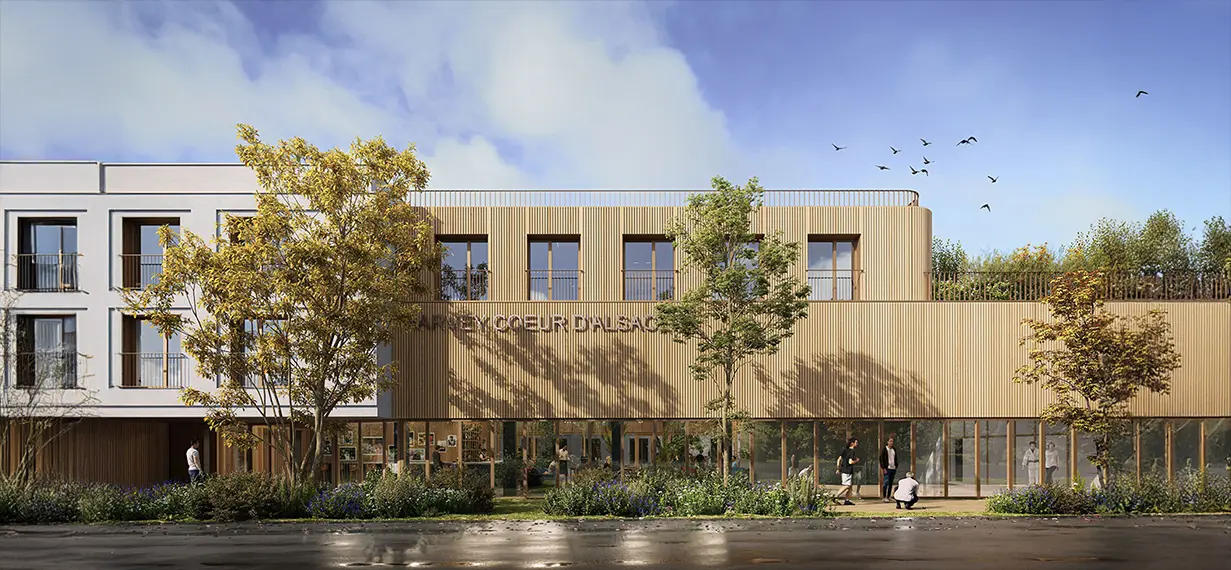 Vue de la résidence immobilière Harvey Lampertheim - Programme Strasbourg