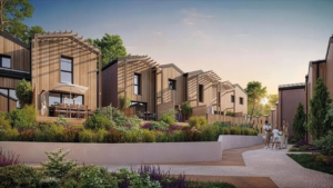 Vue de la résidence immobilière La Canopée Océane - Programme Lacanau
