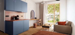 Vue chambre de la résidence immobilière Harvey Lampertheim - Programme Strasbourg