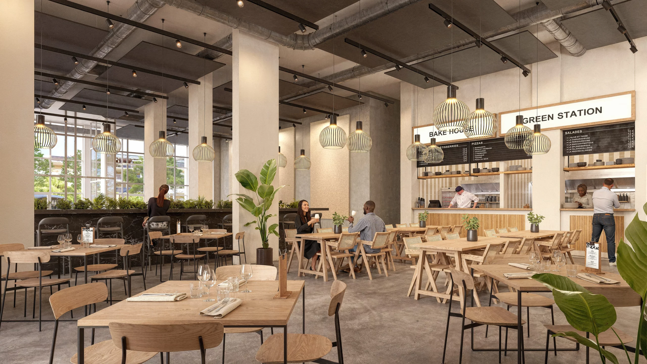 Piece à manger de la résidence immobilière Azurea - Programme Cannes